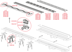 APZ9-950M Универ водоотводящий желоб для любого типа плитки