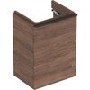 Шкафчик для раковины Geberit Smyle Square, с одной дверцей: B=44.2см, H=61.7см, T=35.6см, Пекан / Меламин, древесная структура