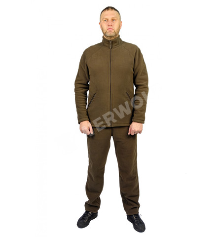 Костюм флисовый Bear антипиллинг Dark Olive (Темная олива) WOLF 431-001