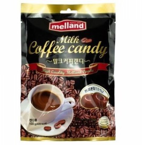 Леденцы Melland Milk Coffee Candy со вкусом кофе с молоком 100 гр