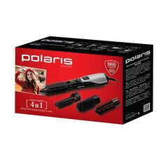 Фен-щетка Polaris, PHS 0854, 800 Вт, 3реж, 4 насадки, 008507