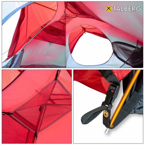 Картинка палатка туристическая Talberg Boyard Pro 3 red - 10