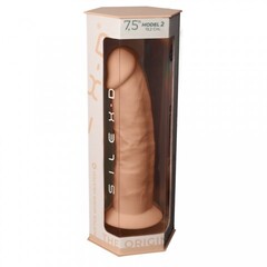 Фаллоимитатор с двойной плотностью SILEXD Model 2 светло-бежевый (19,2х4,7 см)