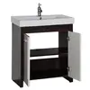 Aquanet 183654 Компл.2 - Тумба Тиана 75 с 2 дв. wenge (фасад белый) (183654)