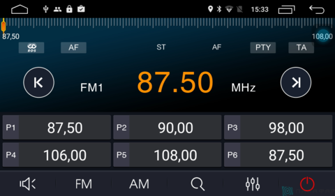 Штатная магнитола 4G/LTE Hyundai Santa Fe III 12+ Android 7.1.1 Parafar PF209
