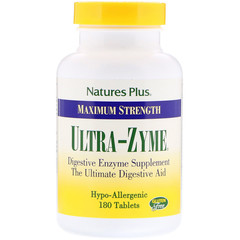 Nature's Plus, Максимальная сила Ultra-Zyme, 180 таблеток
