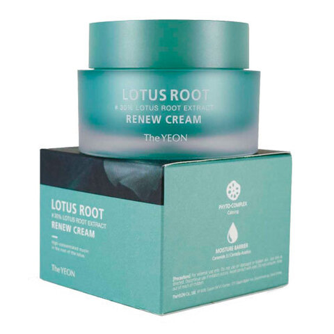 TheYEON Lotus Root Renew Cream - Крем увлажняющий с экстрактом лотоса