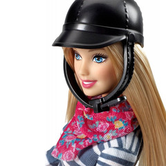 Барби и Рыже-Белая Лошадь с Розовым Седлом - ПОВРЕЖДЕНИЕ УПАКОВКИ!
