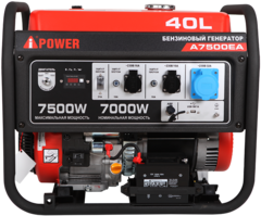 Готовый комплект аварийного питания на 8 кВт бензиновый генератор A-iPower A8500EA в еврокожухе SB1200 с дистанционным запуском и блоком ручного переключения