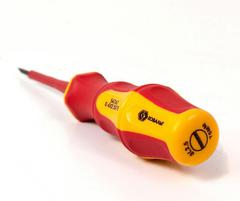 Отвертка диэлектрическая КОБАЛЬТ Ultra Grip SL 2,5 х 75 мм CR-V, двухкомпонентная рукоятка (646-430)