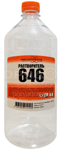 Растворитель 646 (НХП) ПЭТ 1л ТУ (уп 20шт)(600)