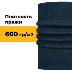 Теплый шарф-труба шерсть Buff Denim - 2