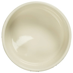 Mr.Kranch миска керамическая белая на бамбуковой подставке 470 мл