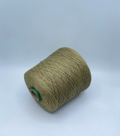 Бобинная пряжа (пр.Италия), art.Cotone, 350м/100 гр. 100%Хлопок, цвет-Осока , арт.34871