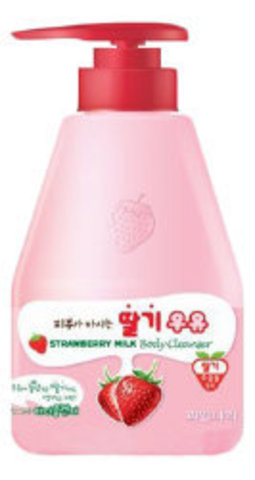 Welcos Kwailnara Strawberry Milk Body Cleanser Гель для душа клубничный