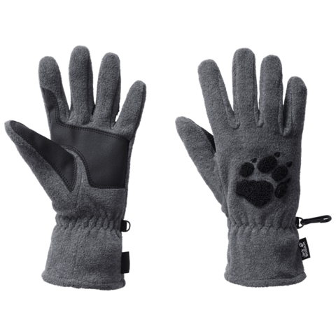 Картинка перчатки Jack Wolfskin Paw Gloves grey heather - 1