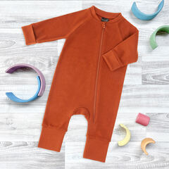 Комбинезон на манжетах Mjölk Sleep and Play Paprika, с рукавом реглан, уценка