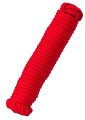 Красная текстильная веревка для бондажа - 1 м. - 