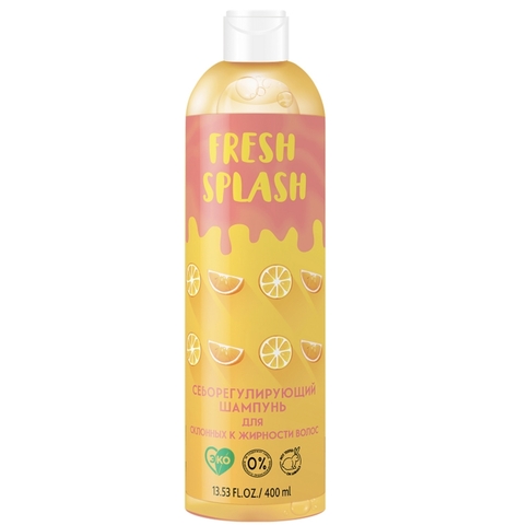 Fresh Splash Шампунь себорегулирующий для склонных к жирности волос, 400 мл (Bio World)