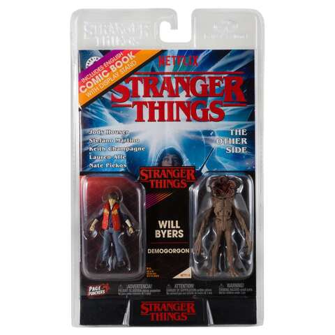 Фигурки McFarlane Toys: Stranger Things: The Other Side #1 - Will Byers and Demogorgon with Comic Book