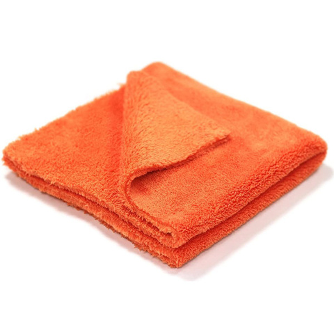 Микрофибра MF-Plush-500, 40*40см, двухсторонняя оранжевая (ТК862)