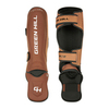 Защита голени Green Hill Force 3D inject foam KK Коричнево-табачный
