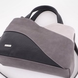 Сумка Саломея 483 мульти итальянский серо-черный