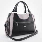 Сумка Саломея 989 мульти итальянский серо-черный