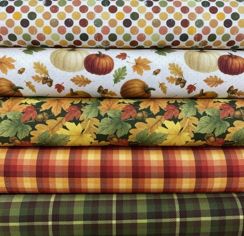 Ткань для пэчворка JulidoQuilt Тыквенная ферма