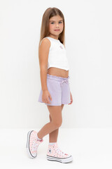 шорты  для девочки  КР 400688-1/лепесток орхидеи к535