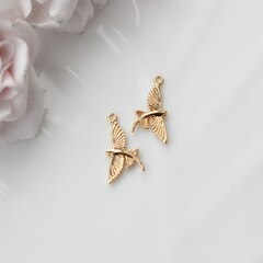 Подвеска Летучая рыба 20*11 мм, позолота, П285