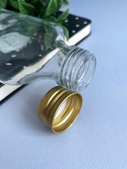 Баночки стеклянные с винтовой крышкой, 150 мл, 6,5*3*12,5 см, набор 2 шт.