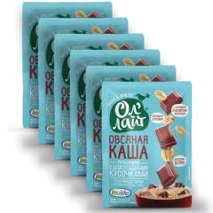 Молочная овсяная каша с шоколадными кусочками 'Ол'лайт', 240г 🔸 6 шт х 40г