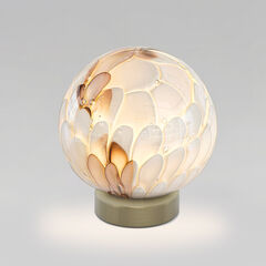 Настольная лампа со стеклянным плафоном ручной работы 1_102