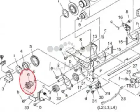 Шестерня 20/29T Konica Minolta Drive Gear /F bizhub PRESS C6000/PRO C6000L (A1DU808600)