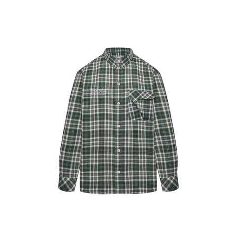 Рубашка Called a Garment Human Flannel Shirt "Dark Green"