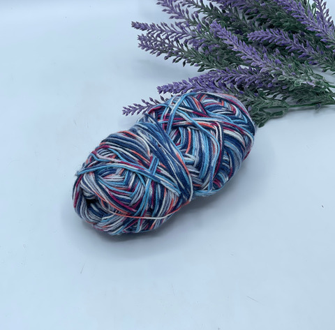 Stock Arcobaleno 300-500м/100 гр. 75% Меринос 25%Полиамид , Мультиколор, 40467