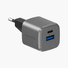 Сетевое зарядное устройство Energea AmpCharge 20W, Темно-серый | Gunmetal