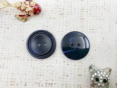 Пуговицы, d 2,1 см, чёрный с синим