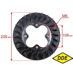 Крыльчатка DDE CTH175-102 фланец ножа правая (T001246)