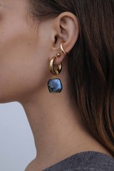 Подвеска из мятого стекла