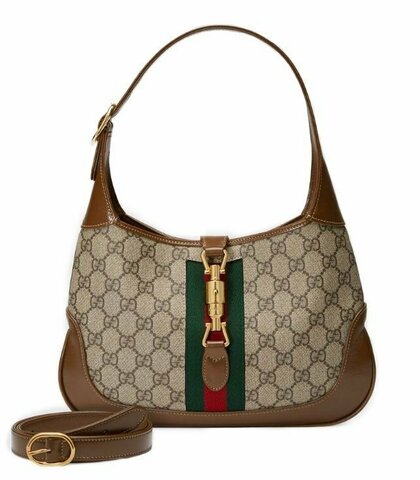 Маленькая сумка-хобо Gucci Jackie 1961 коричневый