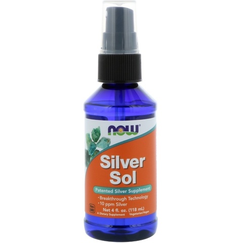 Now Foods, Silver Sol, 118 мл (4 жидких унции)