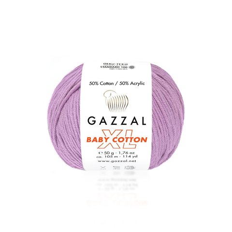 Пряжа Gazzal Baby Cotton XL 3422 розовый