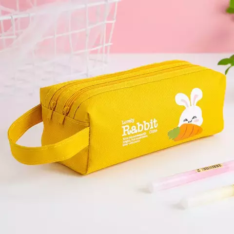 Penal \ Пенал \ Pencil bag Rabbit yellow