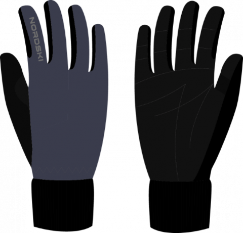 перчатки NORDSKI NSU244021 Arctic Black/Blueberry