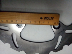 Диск на Kawasaki ZR7 750 серебристый / тормозной / задний/ дизайн 2