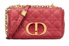 Сумка Dior Caro, модель маленького формата красный