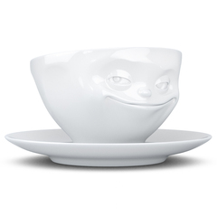 Чайная пара tassen grinning, 200 мл, белая