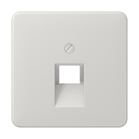 Розетка компьютерная, одинарная UAE, кат.6, экранированная. Цвет Светло серый. JUNG CD. EPUAE8UPOK6+CD569-1UALG